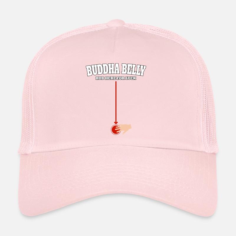Buddha Belly rub here for luck Trucker Cap