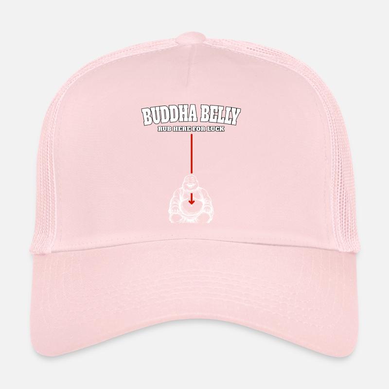 Buddha Belly rub here for luck Trucker Cap