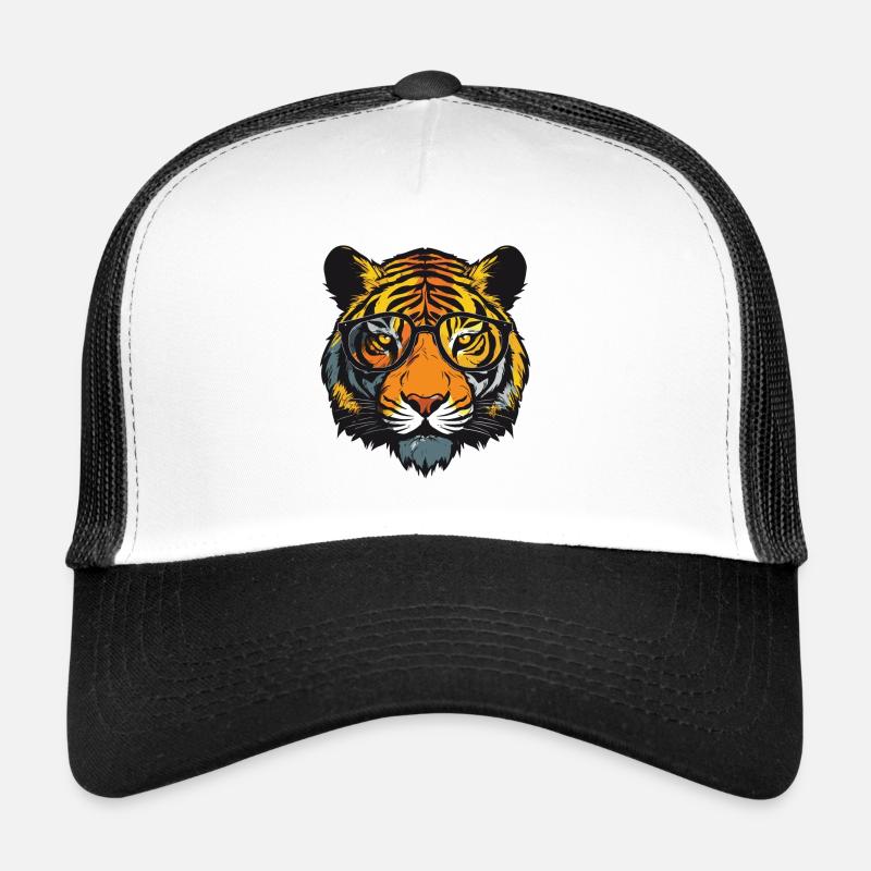 Portrait de tête de tigre cool Casquette trucker 
