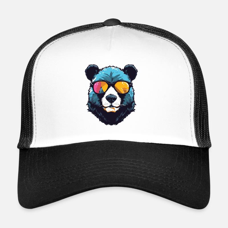 Panda Kopf Porträt Cool Trucker Cap