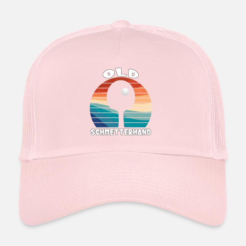 Vieux papillon main Tennis de Table Design Casquette trucker 