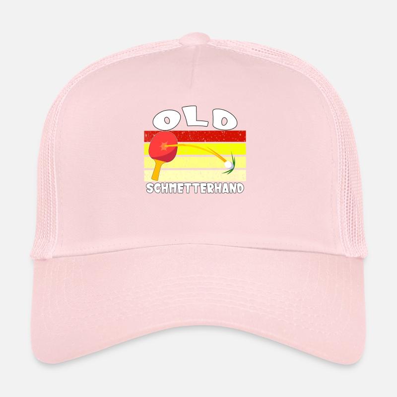 Vieux papillon main Tennis de Table Design Casquette trucker 