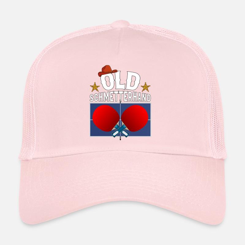 Vieux papillon main Tennis de Table Design Casquette trucker 