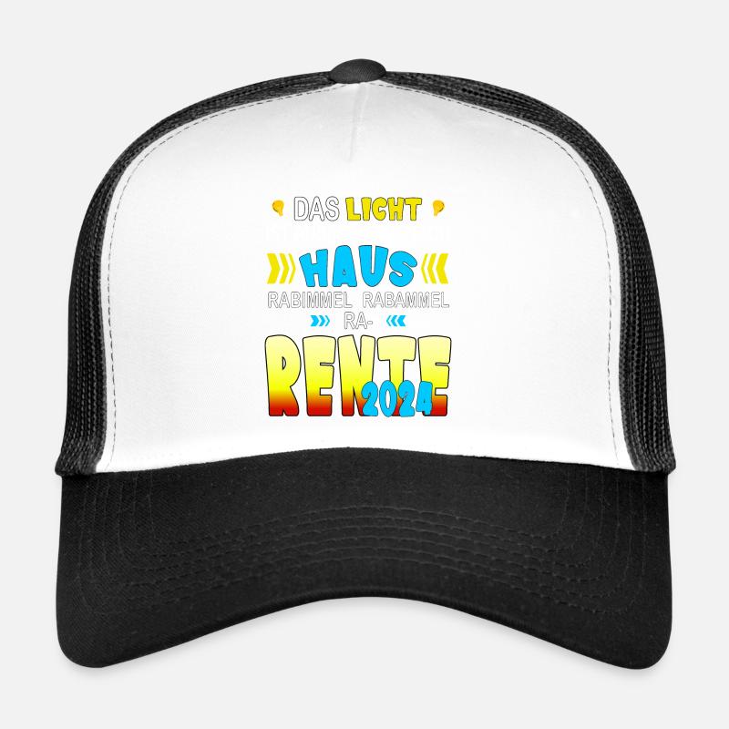 Rente 2024 - Kinderlied St. Martin - Trucker Cap - Weiß/Schwarz