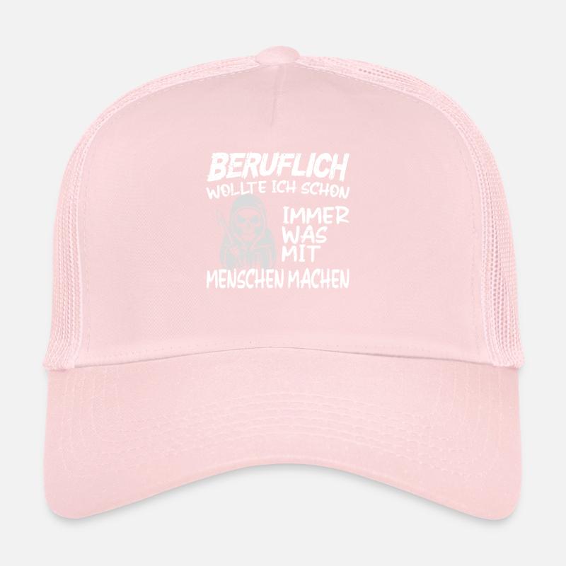Beruflich was mit Menschen machen - Sensenmann Trucker Cap