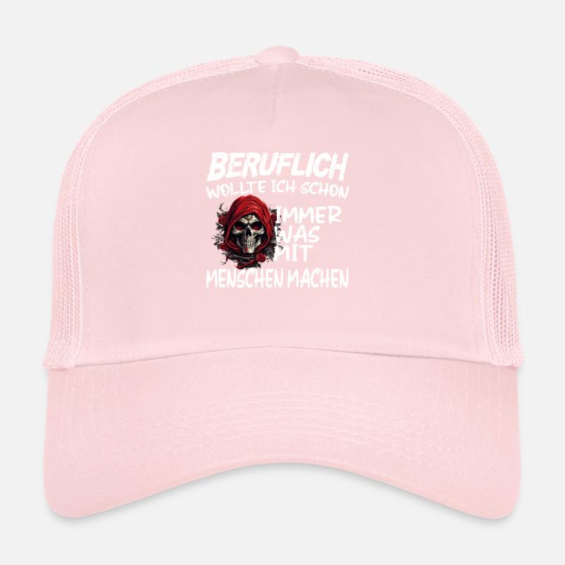 Beruflich was mit Menschen machen - Sensenmann Trucker Cap