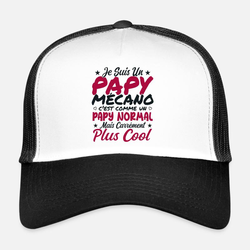 Je Suis Un Papy Mécano Comme Un Papy Normal Casquette trucker 