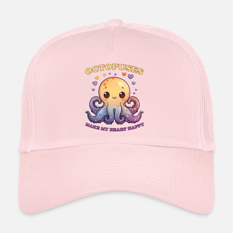 Drôle de pieuvre céphalopode calmar cadeau Casquette trucker 