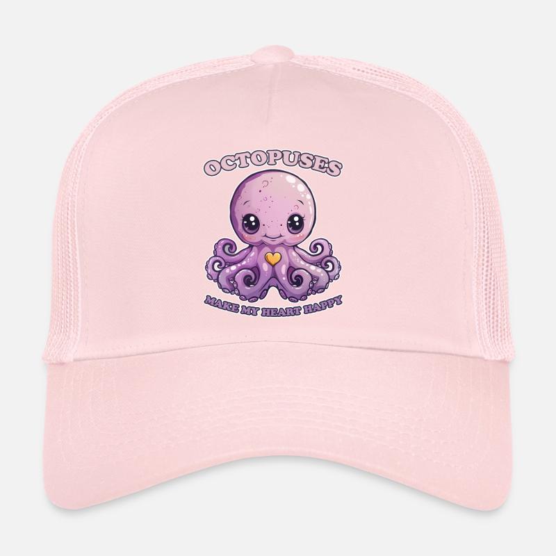 Drôle de pieuvre céphalopode calmar cadeau Casquette trucker 