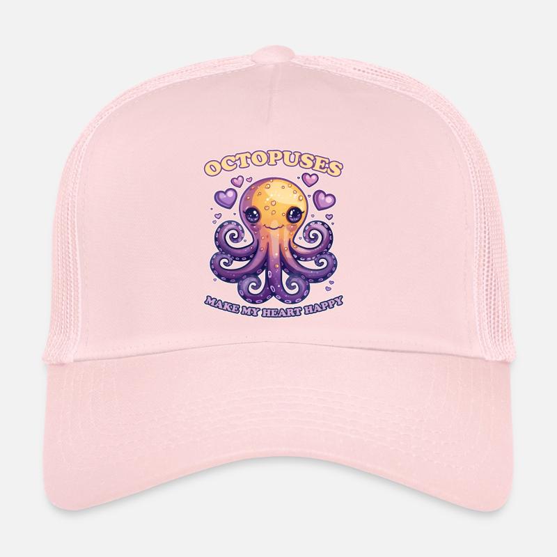 Drôle de pieuvre céphalopode calmar cadeau Casquette trucker 