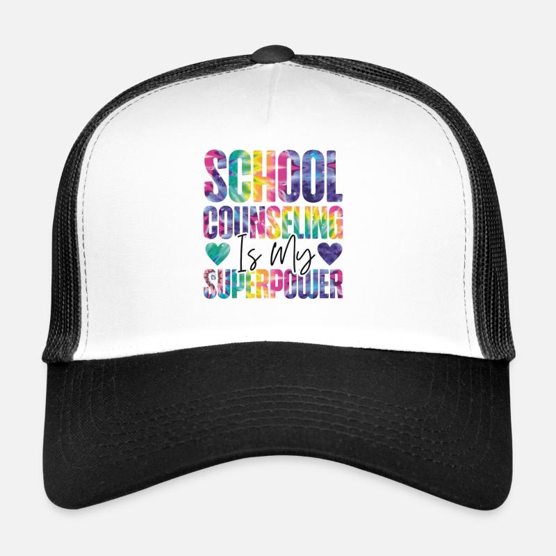 Conseillère scolaire Tie Dye School Casquette trucker 