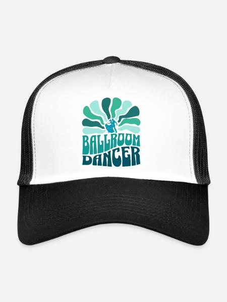 Femme Danseuse De Salon Danse De Bal - Casquette trucker  - blanc/noir - Devant