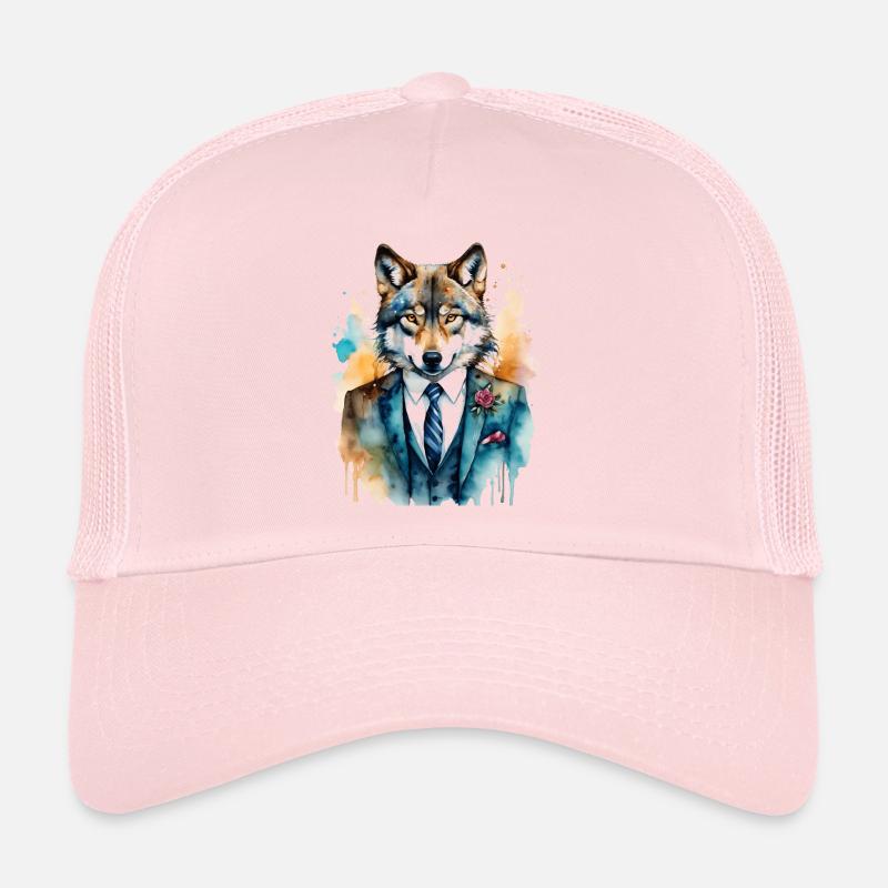 Wolf Anzug Bunt Tier Design Print Trucker Cap