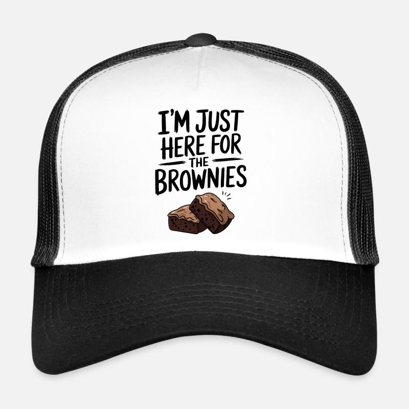 Brownies Saying Pastry Funny Brownie Gift Trucker Cap