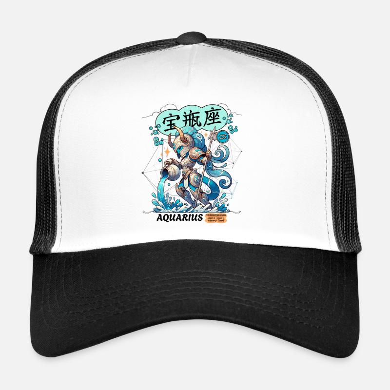 Signe Du Zodiaque Astrologique Verseau Casquette trucker 