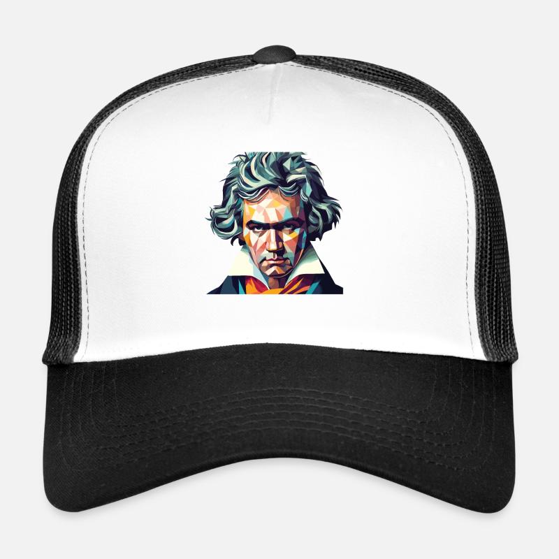 Beethoven Polygone Art Géométrique Casquette trucker 