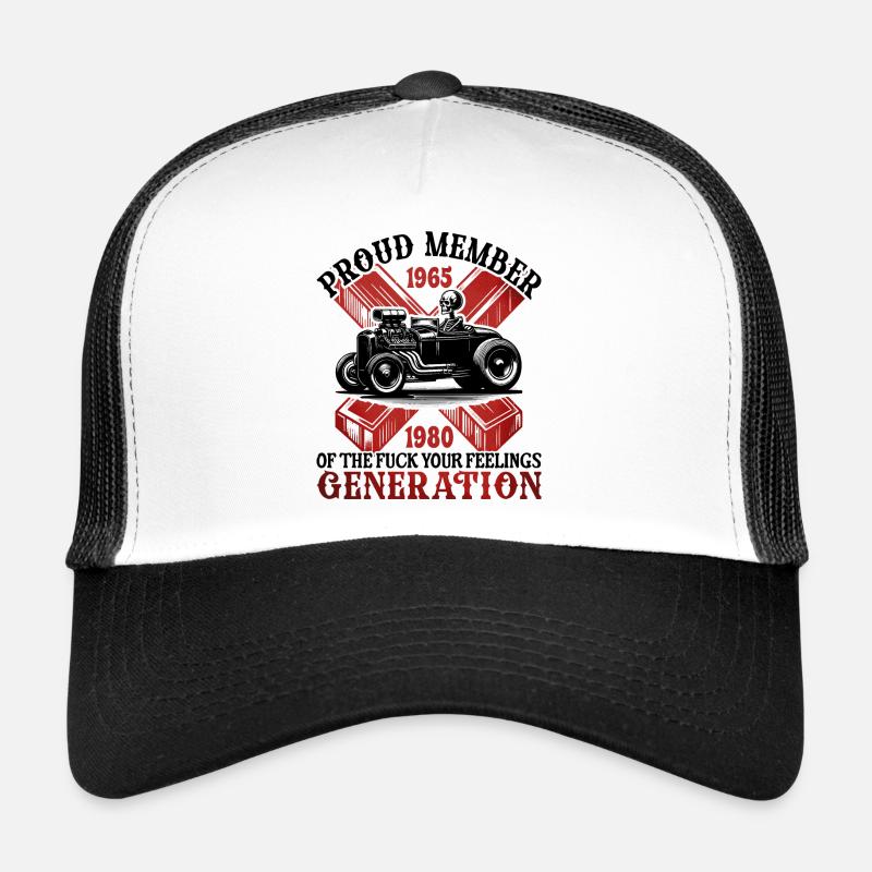 Skelett Auto Humor Generation X Trucker Cap
