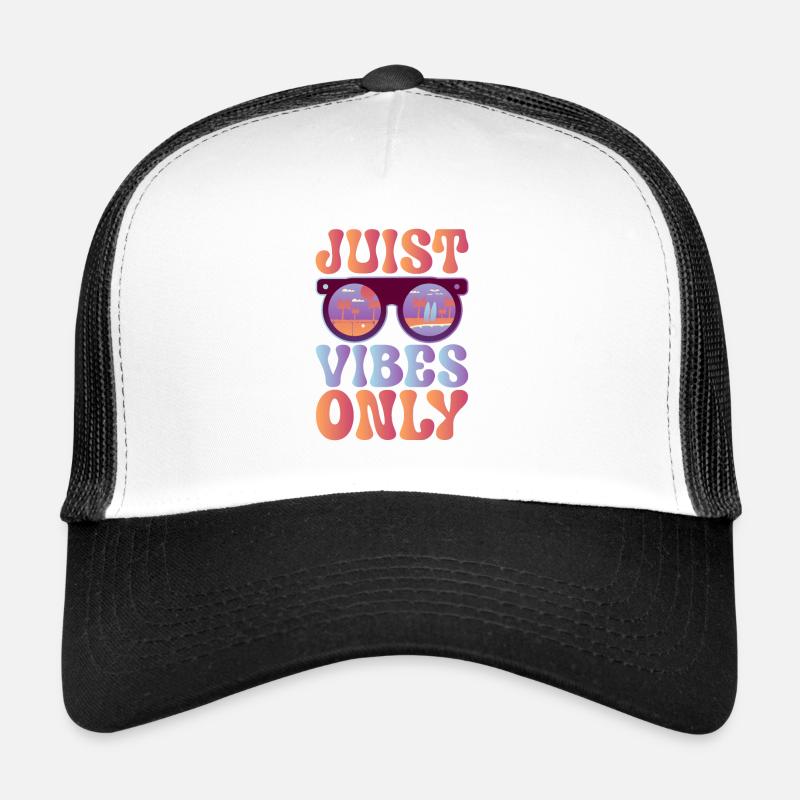 Gute Stimmung auf Juist - Trucker Cap - Weiß/Schwarz