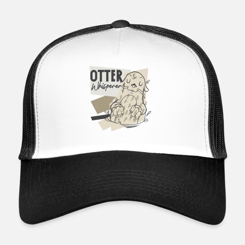 Loutre Loutre chuchotant à l’oreille Casquette trucker 