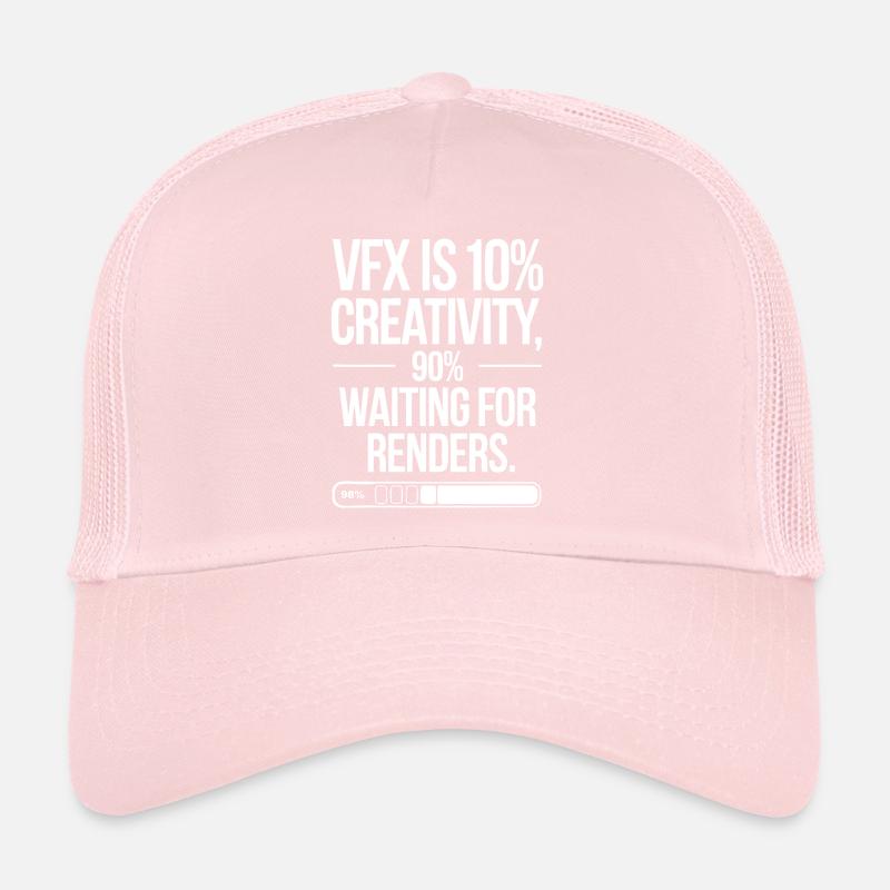 VFX, c’est 10% de créativité et 90% d’attente de rendu Casquette trucker 