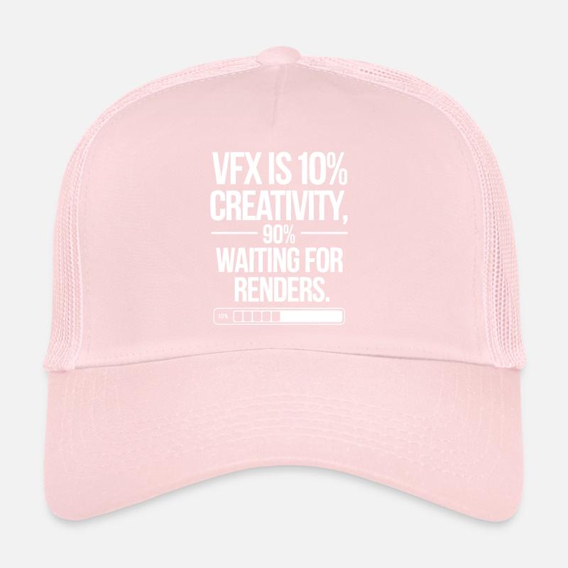 VFX, c’est 10% de créativité et 90% d’attente de rendu Casquette trucker 