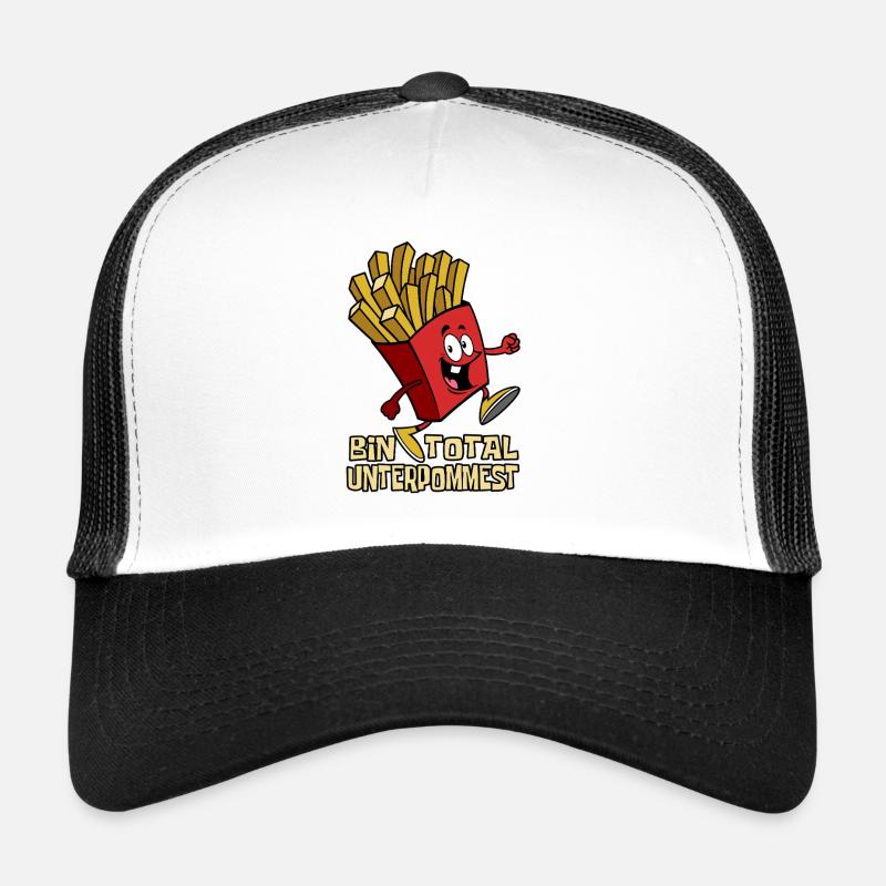 Bin total unterpommest Pommes Fast Food Geschenk Trucker Cap