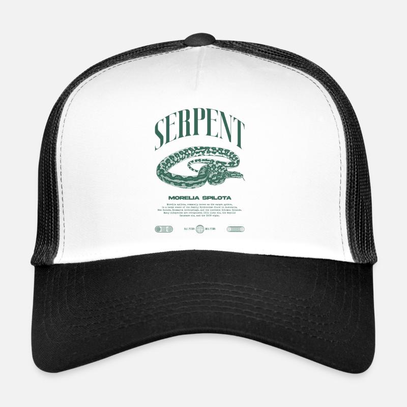 Carpet Python Modern Reptile Keeper Streetwear Trucker Cap
