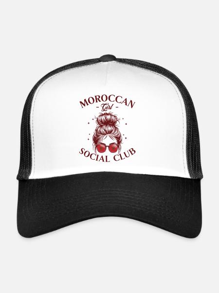 Femme Social Club Fille Marocaine - Trucker Cap - white/black - Front