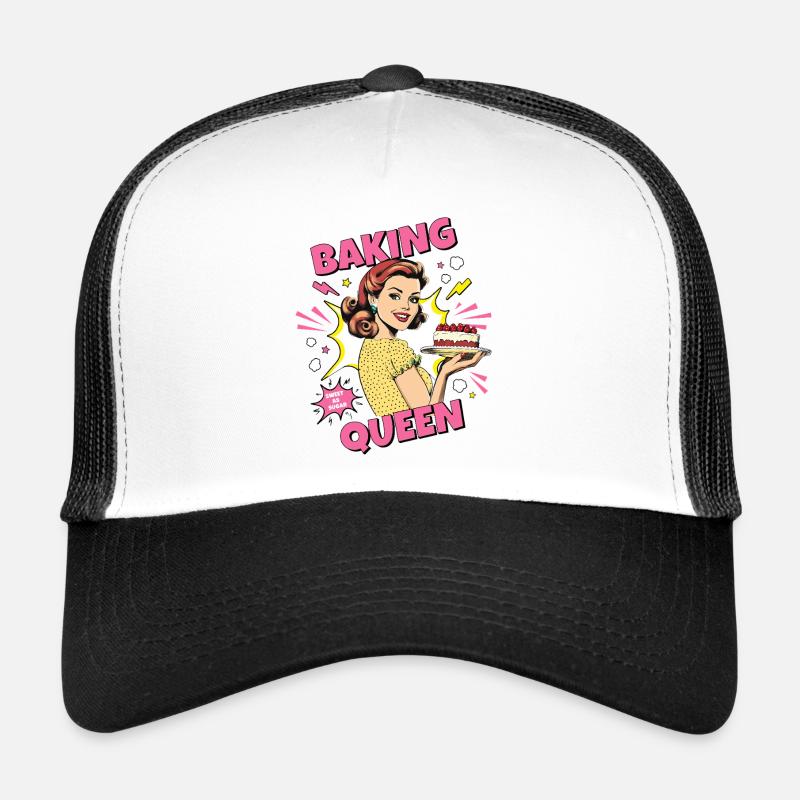 Baking Cake Baking Queen Baking Fairy Baker Pop Art Trucker Cap