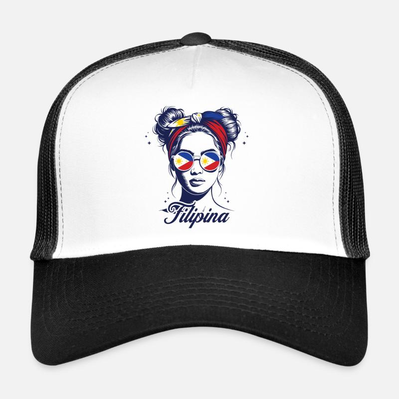 Drapeau Philippines Souvenir Femme Philippines Casquette trucker 