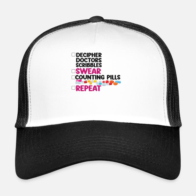 Pharmacy Tech Technician Trucker Cap