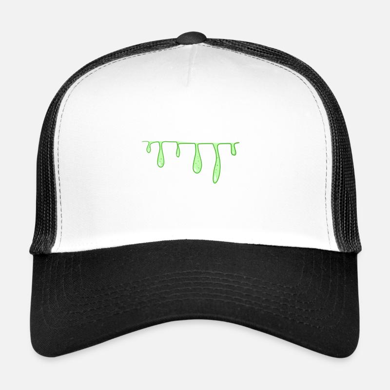 ligne slime verte ligne visqueuse Casquette trucker 