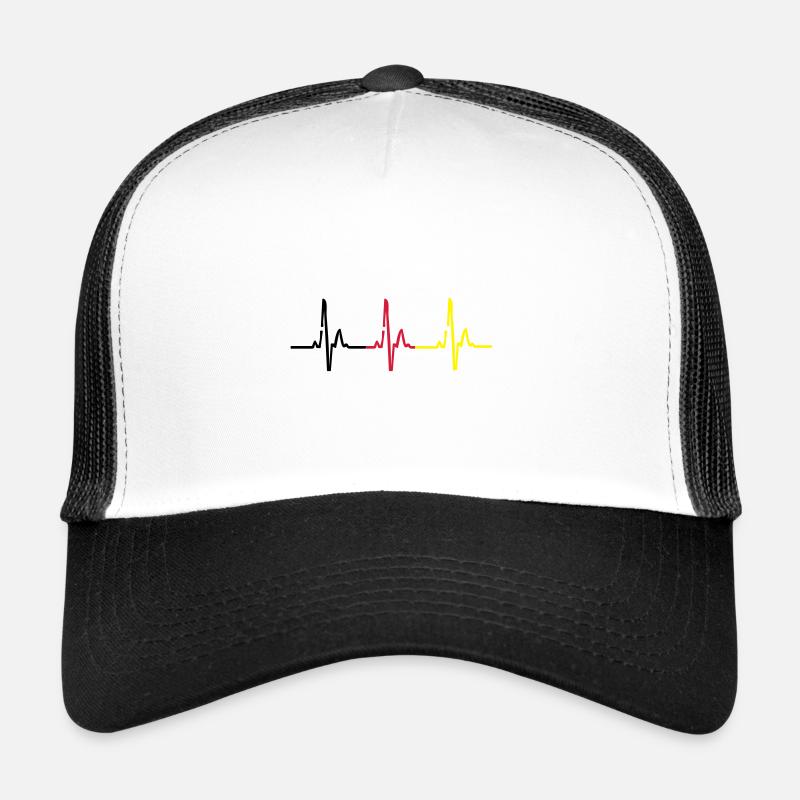 Deutschland - Trucker Cap - Weiß/Schwarz