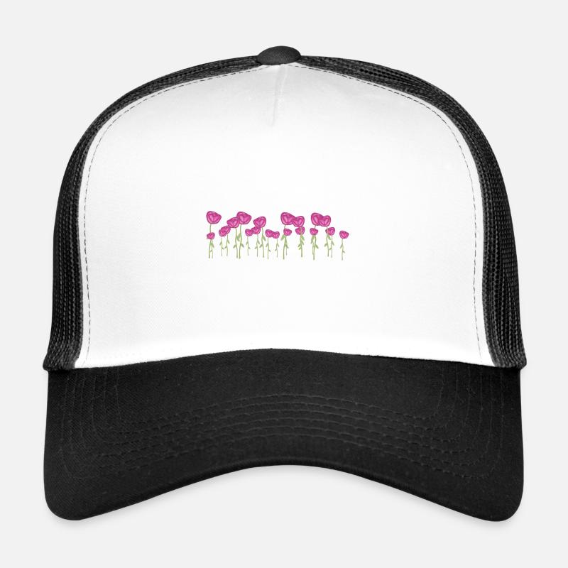 roses fleurs naturelles plante à fleurs Casquette trucker 