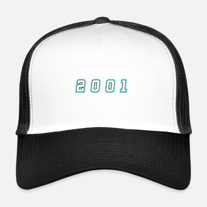 2001 Jahr Zahl Trucker Cap