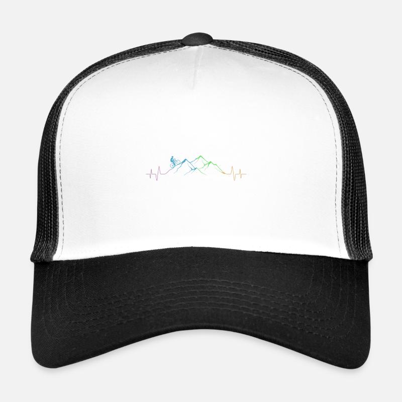 Mountain bikers on mountain - Trucker Cap