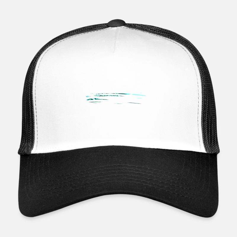 linien linie - Trucker Cap - Weiß/Schwarz