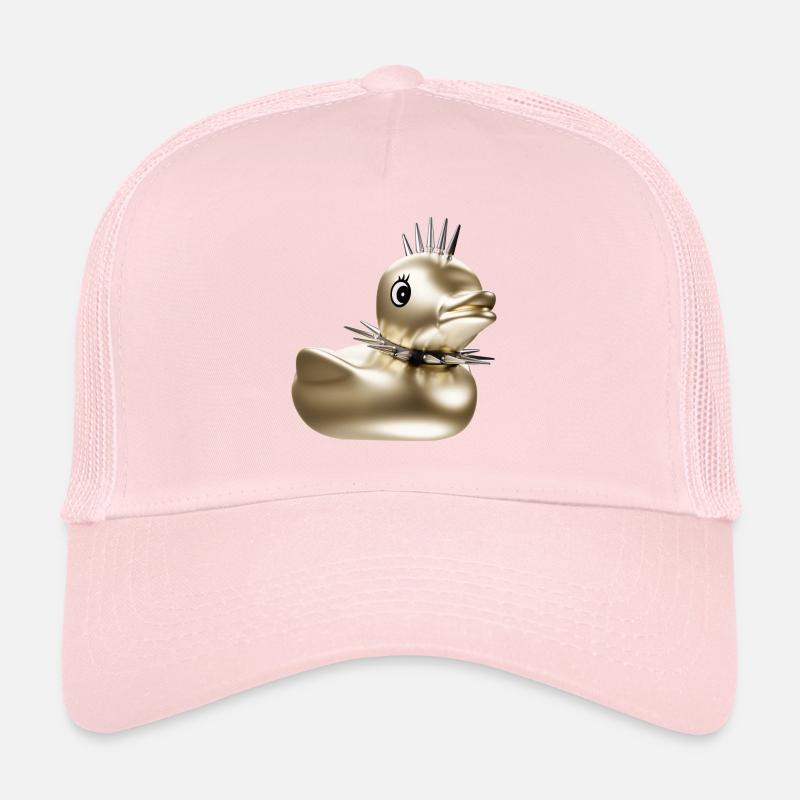 Punk Gothic Metal Rubber Duck Quiet Duck Studs Trucker Cap
