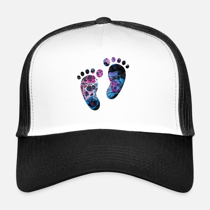 Babyfüße bunt abstrakt Geschenk Trucker Cap