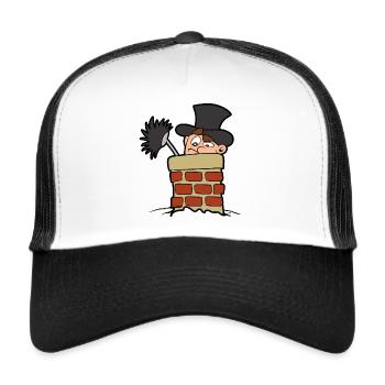Schornsteinfeger - Trucker Cap - Weiß/Schwarz - Vorne