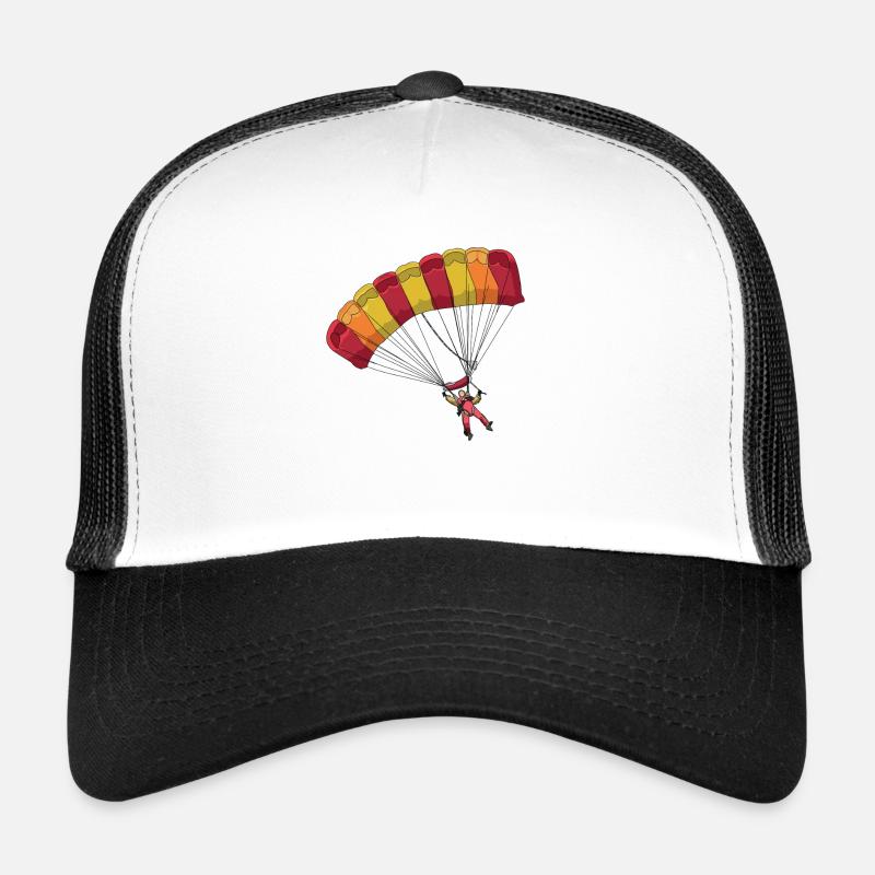 Skydiving Skydiver - Trucker Cap - white/black