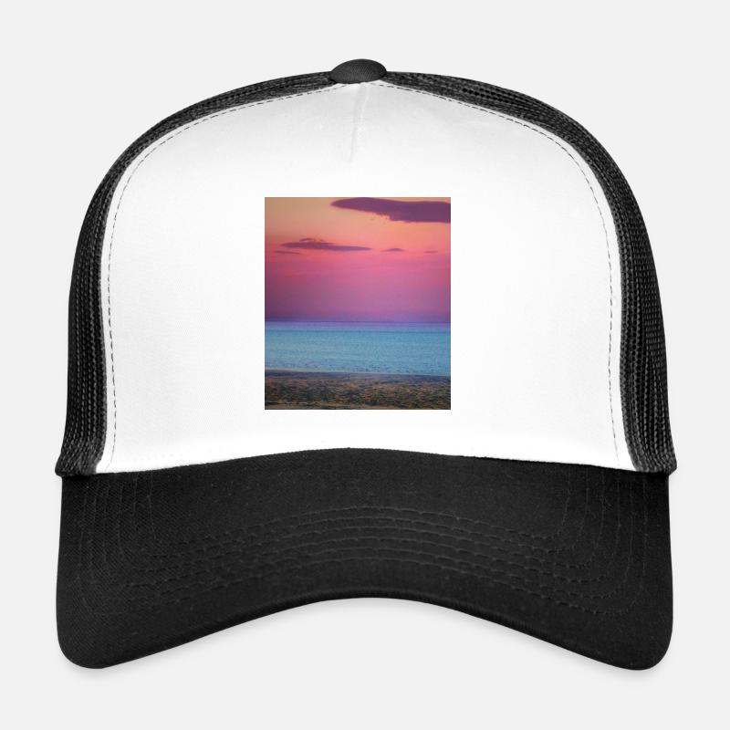 Synthwave Beach Trucker Cap