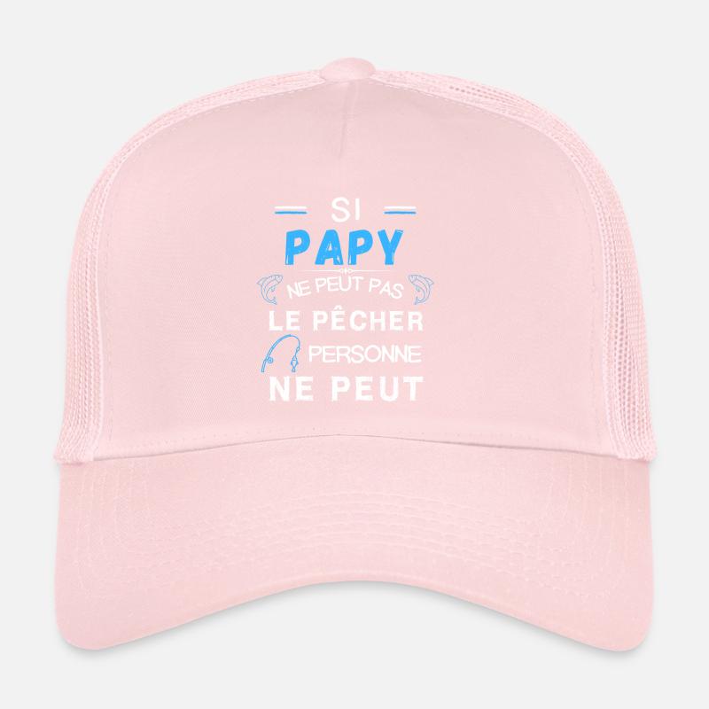 papy pêcheur canne à pêche Casquette trucker 