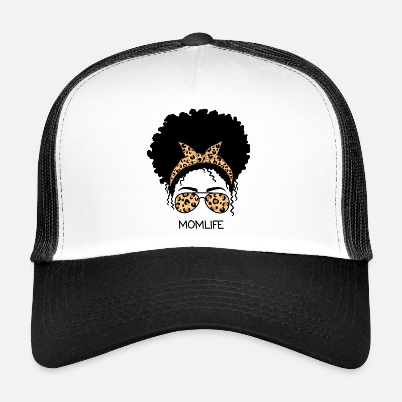 Afro Maman Vie Léopard Casquette trucker 