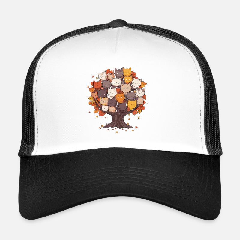Arbre de chats style dessin animé Casquette trucker 