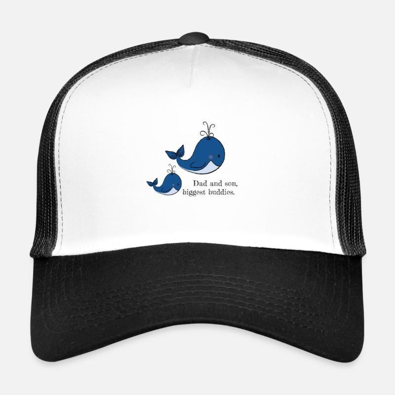 dad and son - Trucker Cap - Weiß/Schwarz