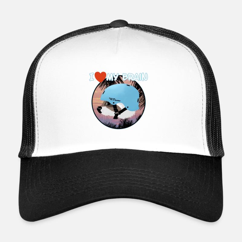 J’adore mon cerveau de raton laveur Casquette trucker 