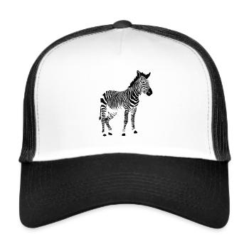 zebra - Trucker Cap - white/black - Front