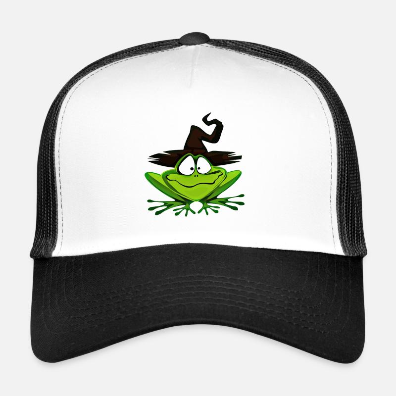cute frog - Trucker Cap - white/black