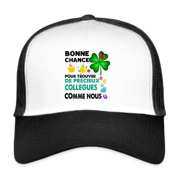 Humor Colleague Good Luck Gift Departure - Trucker Cap - white/black - Front